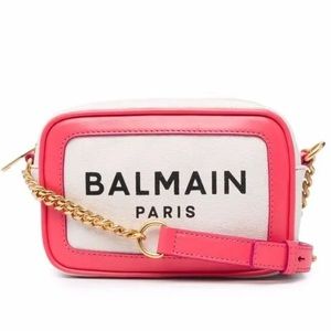 Balmain B Army Camera Logo Bag in Pink